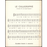 Le Calligraphe (d'après l'Air de Cadet Roussel)