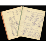 2 cahiers journaliers - Année scolaire 1929-1930
