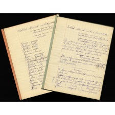 2 cahiers journaliers - Année scolaire 1929-1930