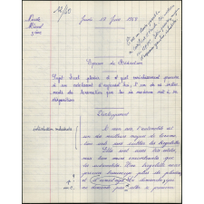 BEPC 1958. Collège de Damville. Rédaction
