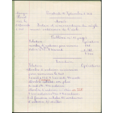 Cahier journalier