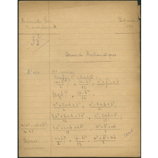 Devoir de mathématiques