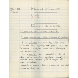 BEPC 1958. Collège de Damville. Sciences naturelles / garçons