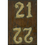 Pyrogravure - Élément de calendrier - 21 à 24