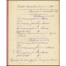 Cahier journalier - Année scolaire 1932-1933