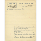 Devoir de latin - Lycée Corneille, Rouen, classe de 6ième A2