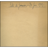 Fête de la Jeunesse - 30 juin 1957 - Planning de la musique