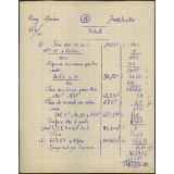 Certificat d'études 1957. Canton de Damville. Devoir de calcul