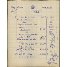 Certificat d'études 1957. Canton de Damville. Devoir de calcul