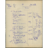 Certificat d'études 1957. Canton de Damville. Devoir de calcul