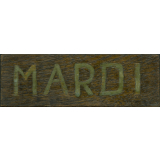 Pyrogravure - Élément de calendrier - Lundi mardi