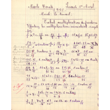 Cahier de devoirs du jour
