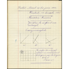 Cahier journalier - Année scolaire 1931-1932
