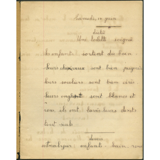 Cahier journalier