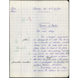 BEPC 1958. Collège de Damville. Anglais