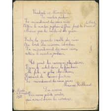 Cahier de ''Récitations