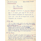Cahier de sciences, travaux pratiques