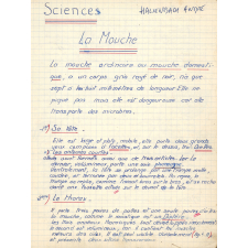 Cahier de sciences, travaux pratiques