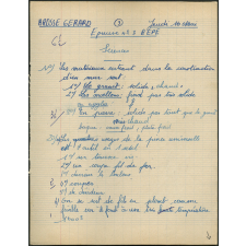 Certificat d'études 1957. Canton de Damville. Devoir de sciences / garçons