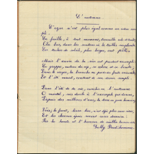 Cahier de Poésies