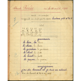 Cahier journalier