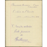 Cahier de chants