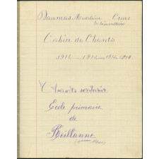 Cahier de chants