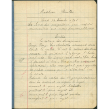 Cahier journalier