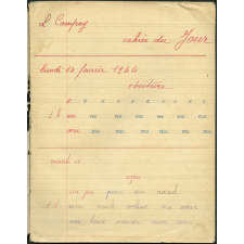 Cahier du jour