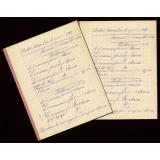 2 cahiers journaliers - Année scolaire 1932-1933