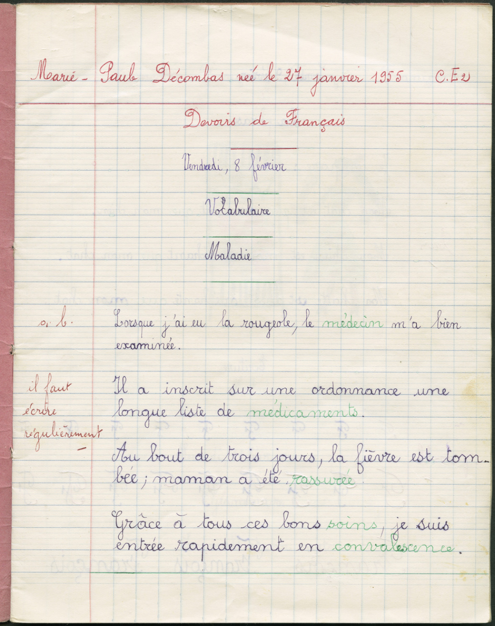 ''Devoirs de Français