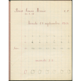 Cahier journalier