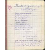 Cahier de roulement