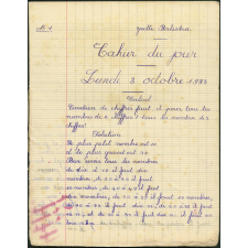 Cahier du jour