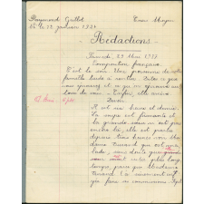 Cahier journalier