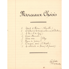Morceaux choisis