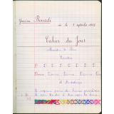 Cahier du jour