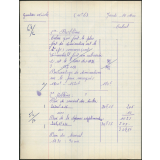 Certificat d'études 1957. Canton de Damville. Devoir de calcul