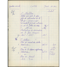 Certificat d'études 1957. Canton de Damville. Devoir de calcul