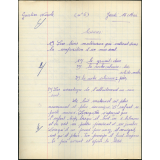 Certificat d'études 1957. Canton de Damville. Devoir de sciences / filles