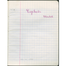 Cahier journalier