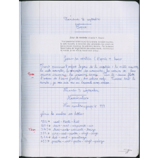 Cahier journalier