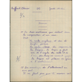 Certificat d'études 1957. Canton de Damville. Devoir de sciences / filles
