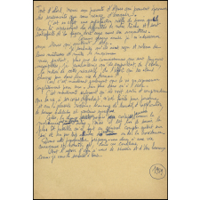 Distribution des Prix - 1959 - Brouillons du discours de remerciements et du discours à ses élèves