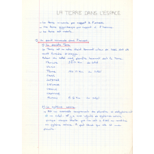 Cahier de géographie