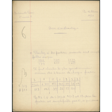 Devoir d'arithmétique