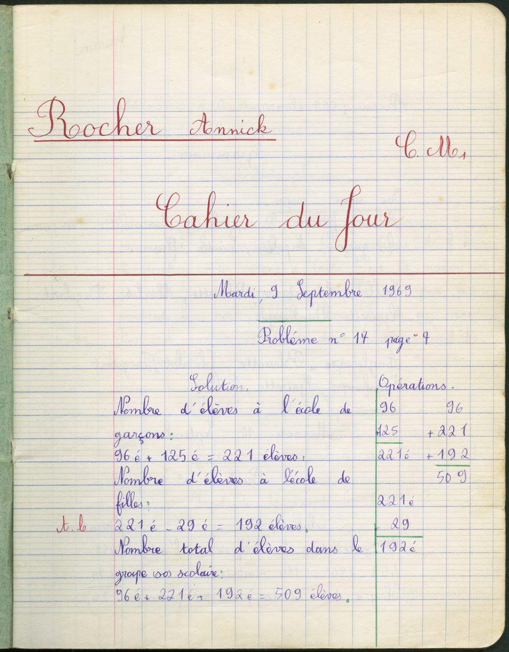 Cahier du Jour