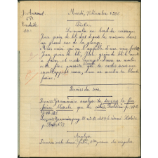 Cahier journalier