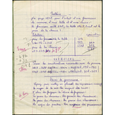 Cahier de devoirs
