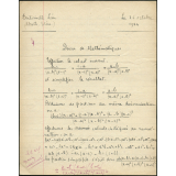Devoir de mathématiques